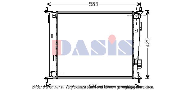 AKS DASIS radiatorius, variklio aušinimas 510115N